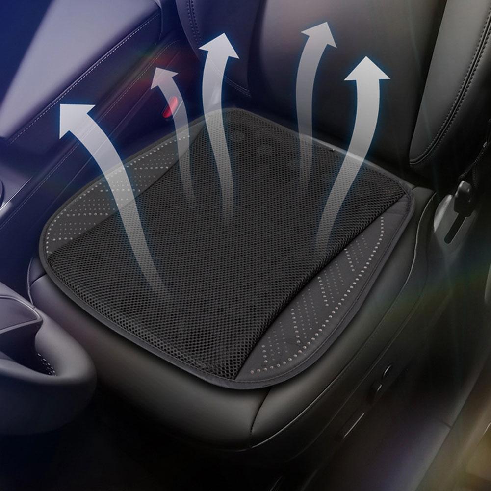 Summer Universal Car Cooling Cushion with 5/8 Fans, Three Wind Adjustment Cooled Chair Pad USB Seat Cushion Interior Accessories
