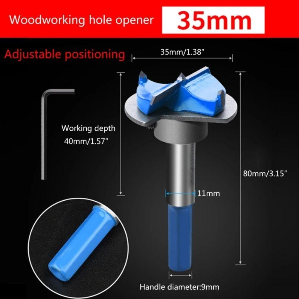 Drilling Furniture Forstner Bit Positioning Hinge Jig Durable Hinge Hole Opener Carpenter