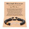 Hot-selling stainless steel wave bracelet chalcedony beaded woven bracelet gift pink zebra wave bracelet women