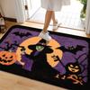 Witch Character Pattern, Entrance Mat, Non Slip Foot Mat, Shower Room, Small Carpet, Bedroom Absorbent Foot Mat Machine Washable