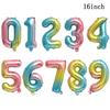 Воздушные шары в форме цифр