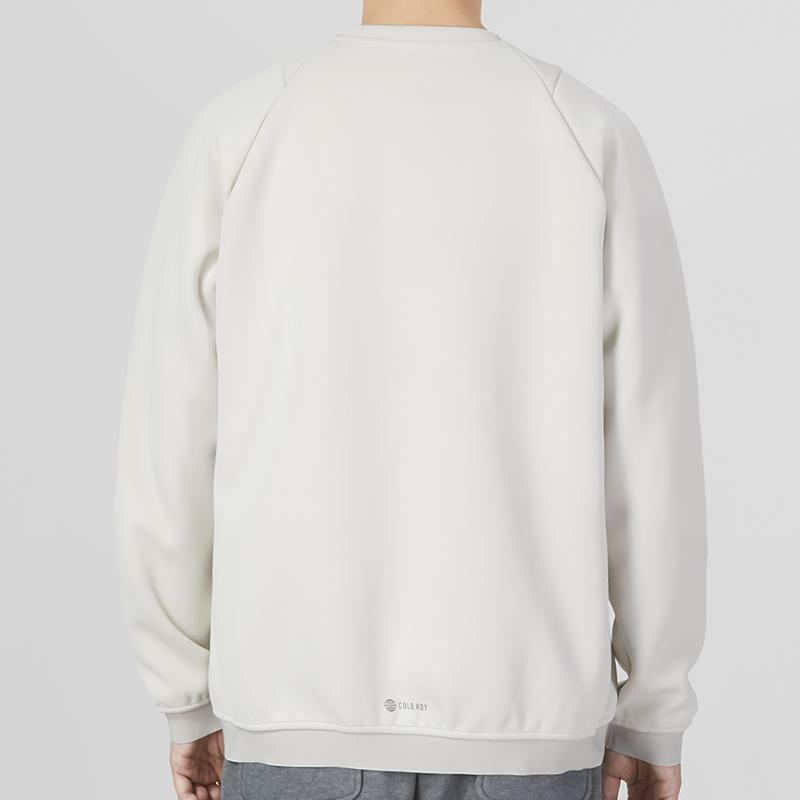 adidas Толстовки Мужские Белые С Круглым Вырезом Умеренные Обычные HY5842