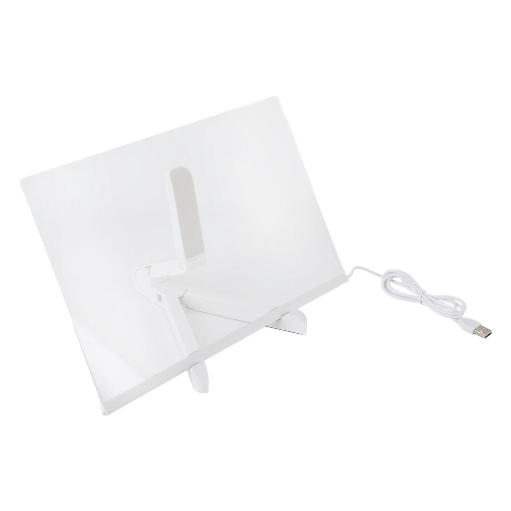 Acrylic Dry Erase Board with Light Clear Desktop Note Memo White Board Notepad Table LED Letter Massage Board with 7