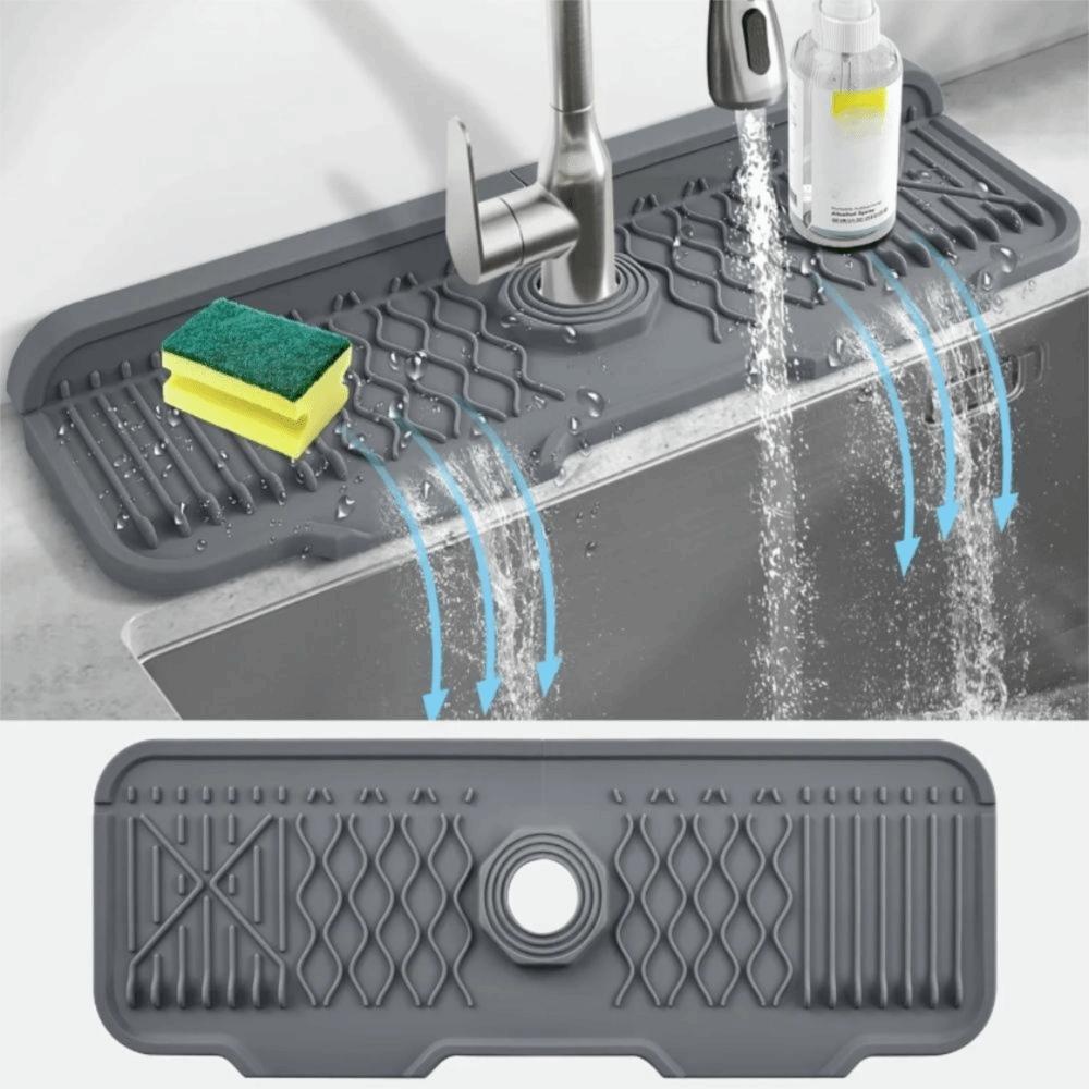 Slope Design Kitchen Sink Splash Pad Extended Sink Draining Pad Faucet Splash Guard  Washbasin