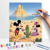 Disney Пустынный замок кактус цифровая масляная живопись искусство картина ручная работа DIY домашние украшения