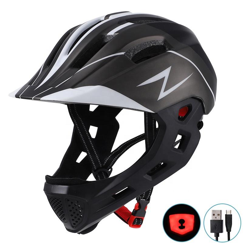Customized Fullface Road Bike Helmet PC Shell MTB & Bicycle Downhill Rechargeable Breathable Riding Helmets