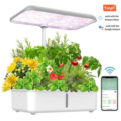 Система гидропоники Tuya Wifi с LED лампой для выращивания, автоматическим насосом, умная система для садоводства в помещении, набор для травяного сада, кашпо для дома