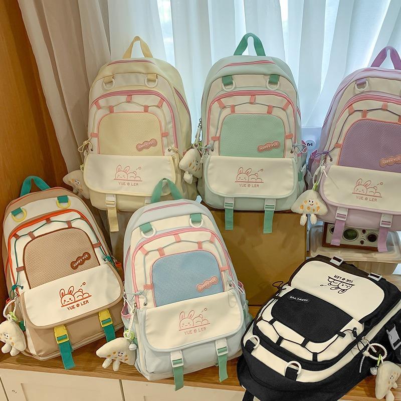 Школьный рюкзак большой вместимости Новый студенческий стиль Студентка колледжа Повседневный школьный рюкзак Модный дорожный Ученик средней школы