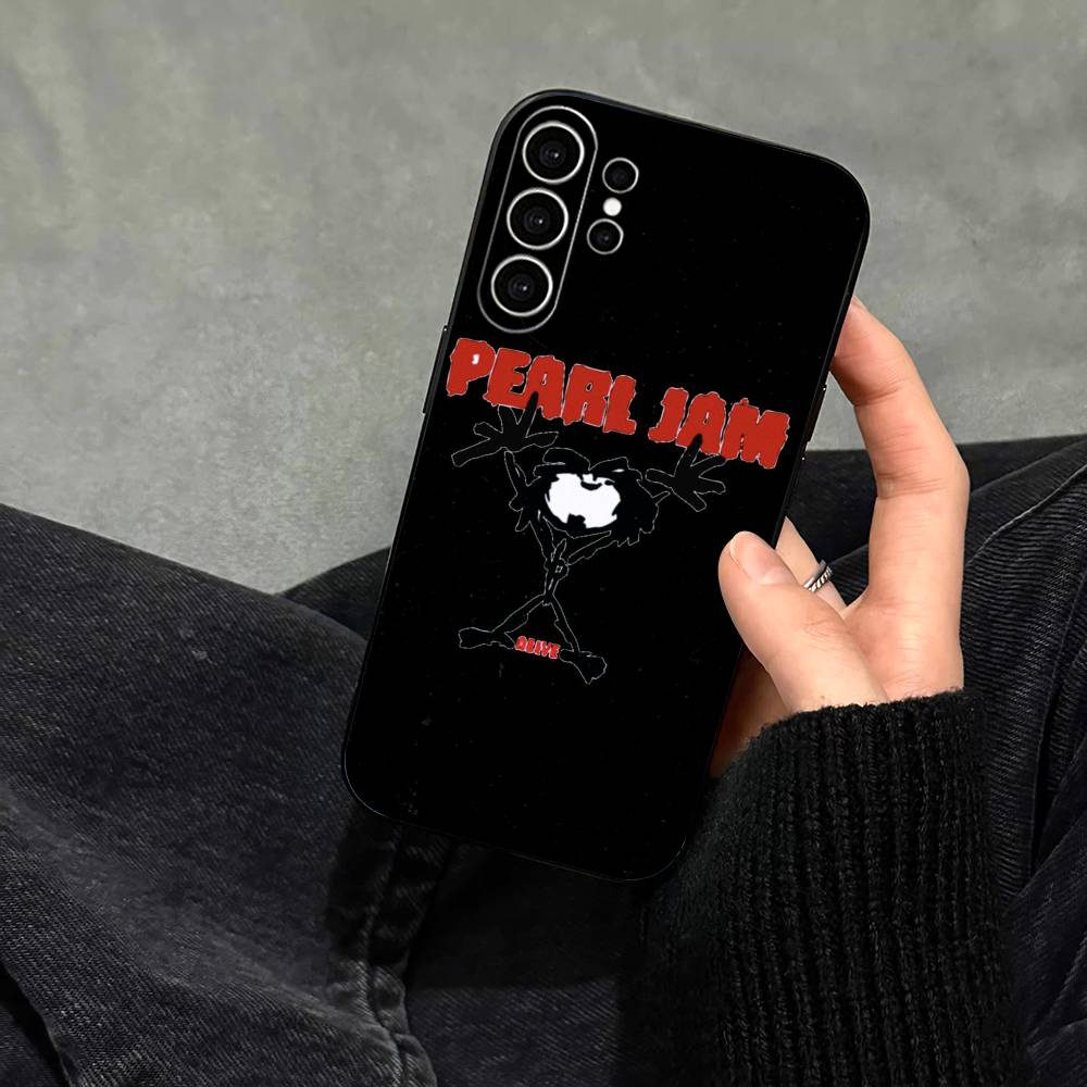 Чехол для телефона с изображением группы Pearl Jam, модный, для Samsung S25, S24, S21, S22, S23, S30, Ultra, S20, Plus, Fe, Note, 10, 9, 5G, черный
