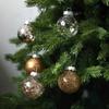 6Pcs 6/8/10cm Clear Plastic Christmas Ball PET Plastic Bauble  Navidad Gift