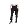 Solid Color Logo High Waist Lace-Up Casual Pants Women Bottoms Black DV7801-010