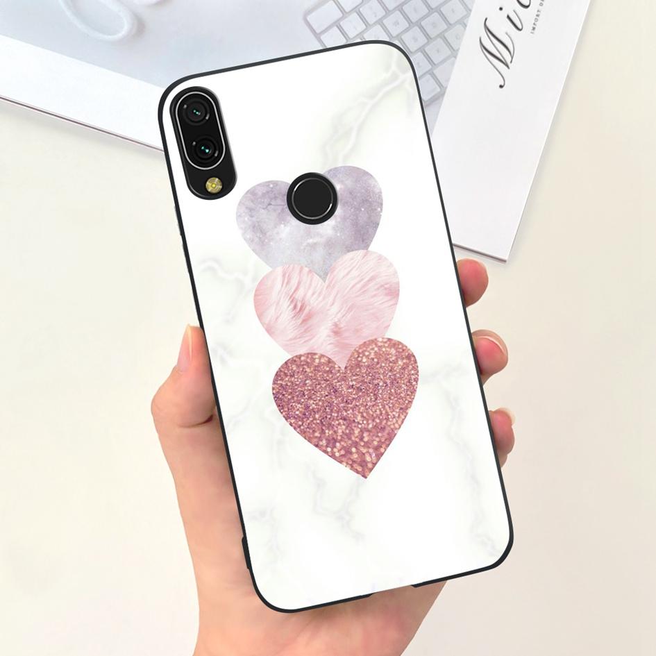 For Xiaomi Redmi 7 7A Case Luxury Marble Landscape Bumper Soft Silicone Back Cover For Xiaomi Redmi Note 7 Pro Note7 Phone Cases