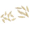10Pcs Copper Long Leaf Pendant For DIY Jewelry Making Craft Accessories