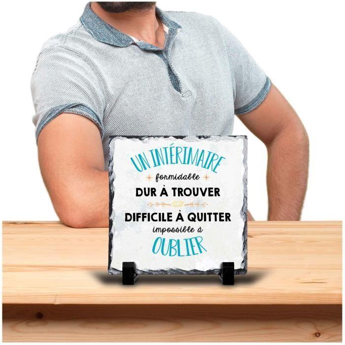 Cadre photo - Impossible à oublier - Ardoise - 15cm x 15cm - Blanc - Bureau