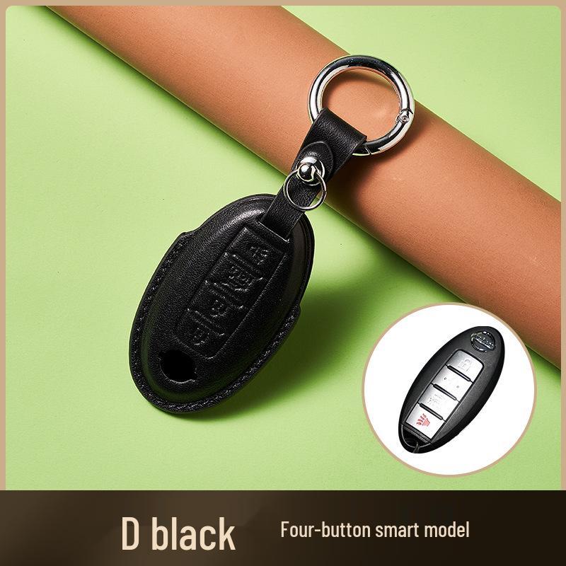 Ключница из коровьей кожи растительного дубления для ключа от автомобиля New Sylphy Murano, ручная работа, дизайн с пряжкой для мужчин