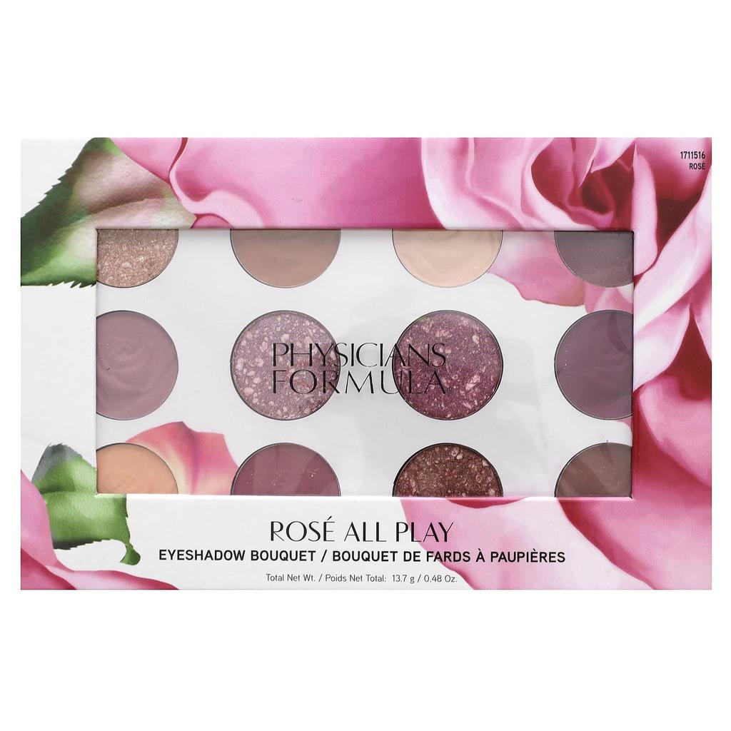 Physicians Formula, Rosé All Play, тени для век, букет, 1711516 Rose, 0,48 унции (13,7 г)