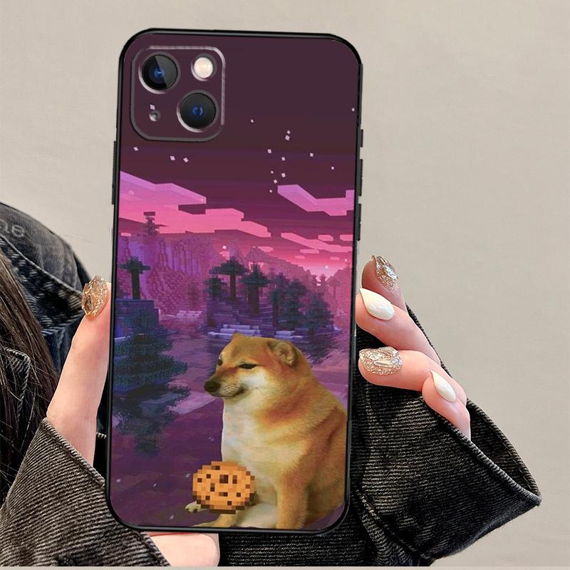 Doge Meme Kabosu Cute Funny Phone Case For iPhone 17 Pro Max 14 11 15 16 Pro Max 13 12 mini 16 Plus 16e 17 Air Cover