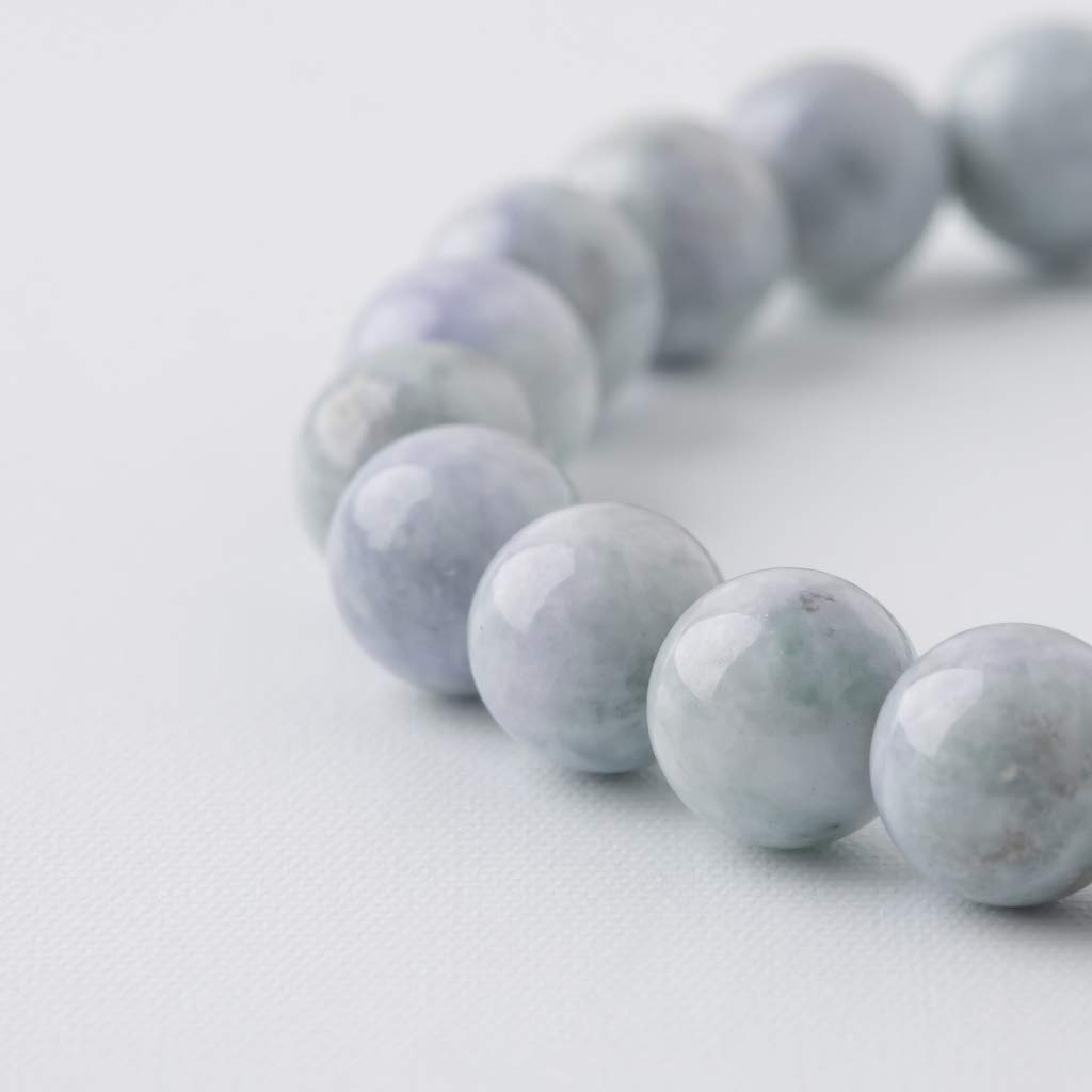 14cm Itoigawa Natural Jadeite Japanese National Jomon Power Stone Jadeite Workshop Special Paulownia Wood Quality Guarantee BR0241 (8mm beads, size)