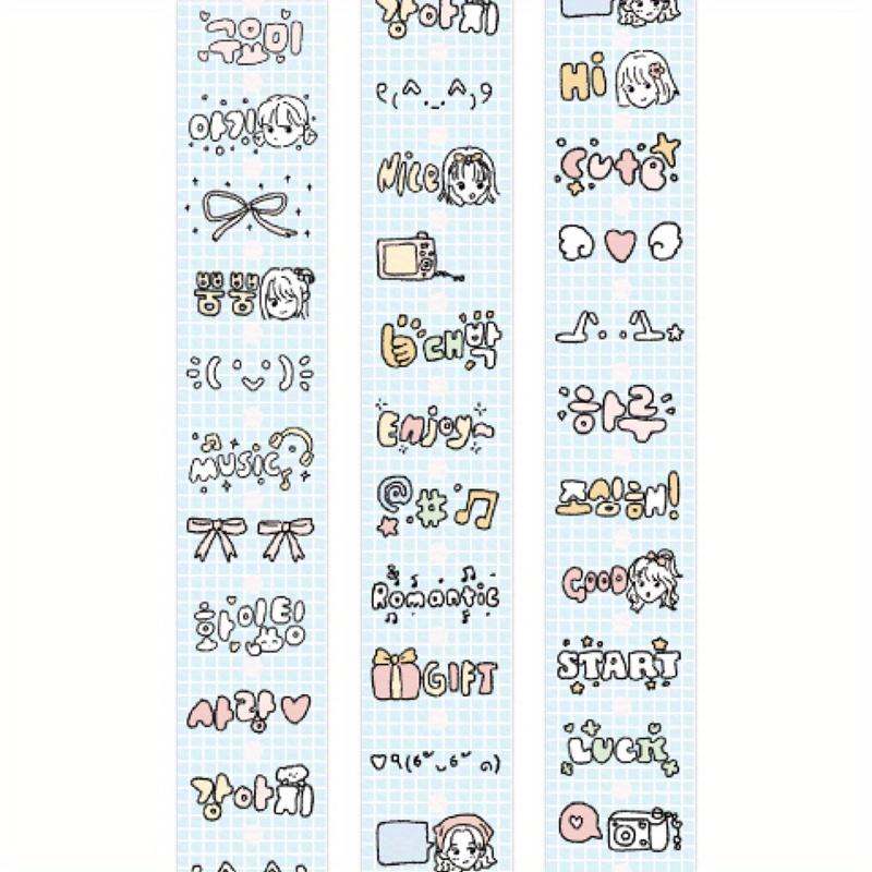 Mr. Paper,cute Graffiti Style Writable Label Stickers,decorative Scrapbook Notebook Phone Case Reading Label Stickers,360cm/roll