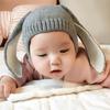 Winter Baby Knit Hat Cartoon Rabbit Long Ears Infant Beanie Cap Solid Color Cute Bunny Toddler Kids Earflap Bonnet