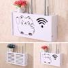 Wireless Wifi Router Cover Storage Box Wooden Shelf Wall Hanging Decorations