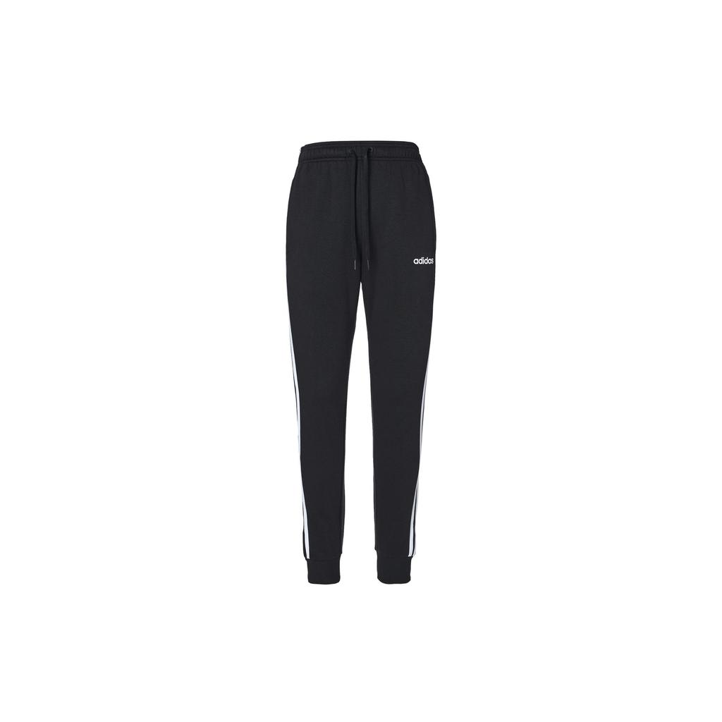 adidas E 3S T Pnt FL Ретро Спортивные Боковые 3 шт. Узорные Флисовые Вязаные Брюки Мужские Черные DQ3095