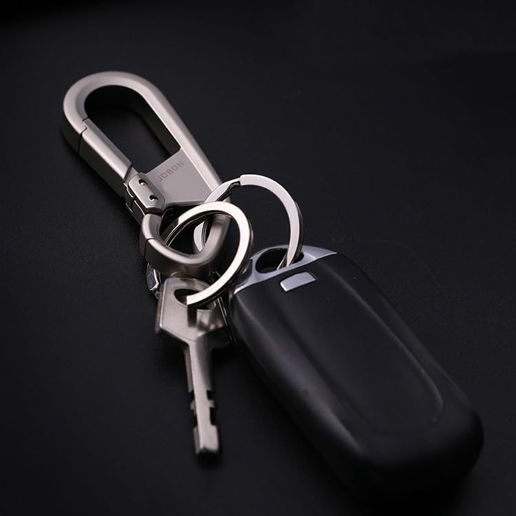 Rockyu Keychain, Men's, Women's, Car Key Ring, Resistant, Zinc Alloy, Double Ring Design,