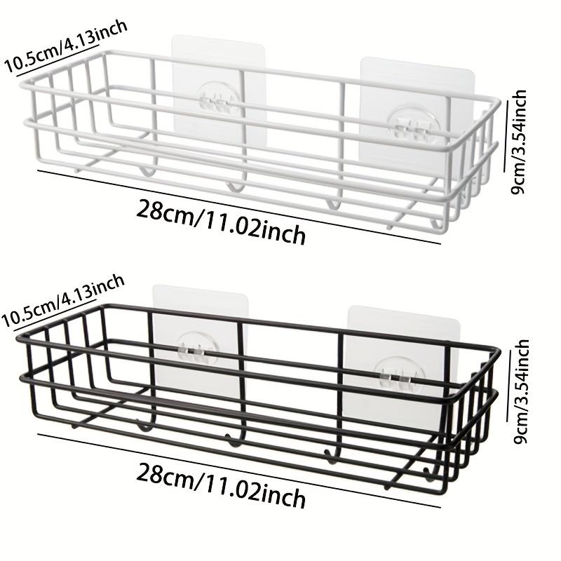 2 шт. стеллаж для хранения в ванной комнате, железная подвесная полка с крючками, перфорированный органайзер для кухни, спальни, офиса, ванной комнаты