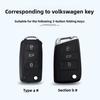 VW Car Key Cover for Polo Golf Jetta Passat Tiguan Santana Leather Key Case Protector
