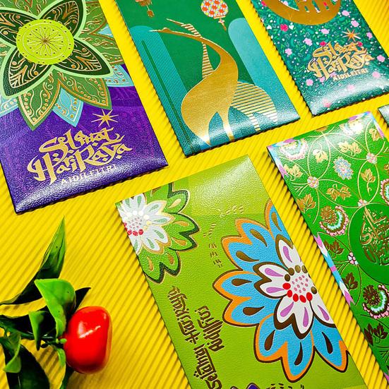 6 шт. Красный конверт Креативный декоративный Зеленый Праздник Весны Конверт для счастливых денег Свадебные аксессуары