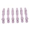 6 Pcs Hair Styling Clips Purple Anti Slip Deformation Proof Hair Sectioning Partition Clips for Dyeing Salon