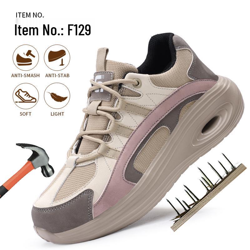 Women's Winter Work Boots: Anti-Smash, Anti-Puncture, Velvet-Lined, Wear-Resistant, Comfortable Safety Shoes for Construction Sites