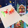 1set 5d New Christmas Holiday DIY Gift Card Creative 3D Stereo Greeting Card Diamond Painting Full Diamond Masonry Embroidery Letter