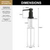 Copper Countertop Soap Dispenser for Kitchen and Dishwashing Sinks