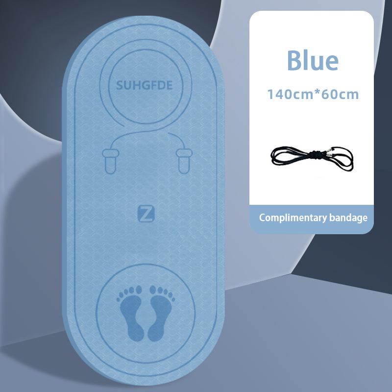 Утолщенная и расширенная площадка для скакалки, спортивные противоударные и бесшумные бытовые напольные коврики для занятий спортом, танцами, противоскользящий водонепроницаемый коврик для йоги