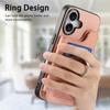 Premium Horizontal Flip Phone Case with RFID Blocking for iPhone 16 Pro Max 16e 15 14 Plus 13 Pro 12 11 XS 360° Rotatable Ring Kickstand Wallet Case