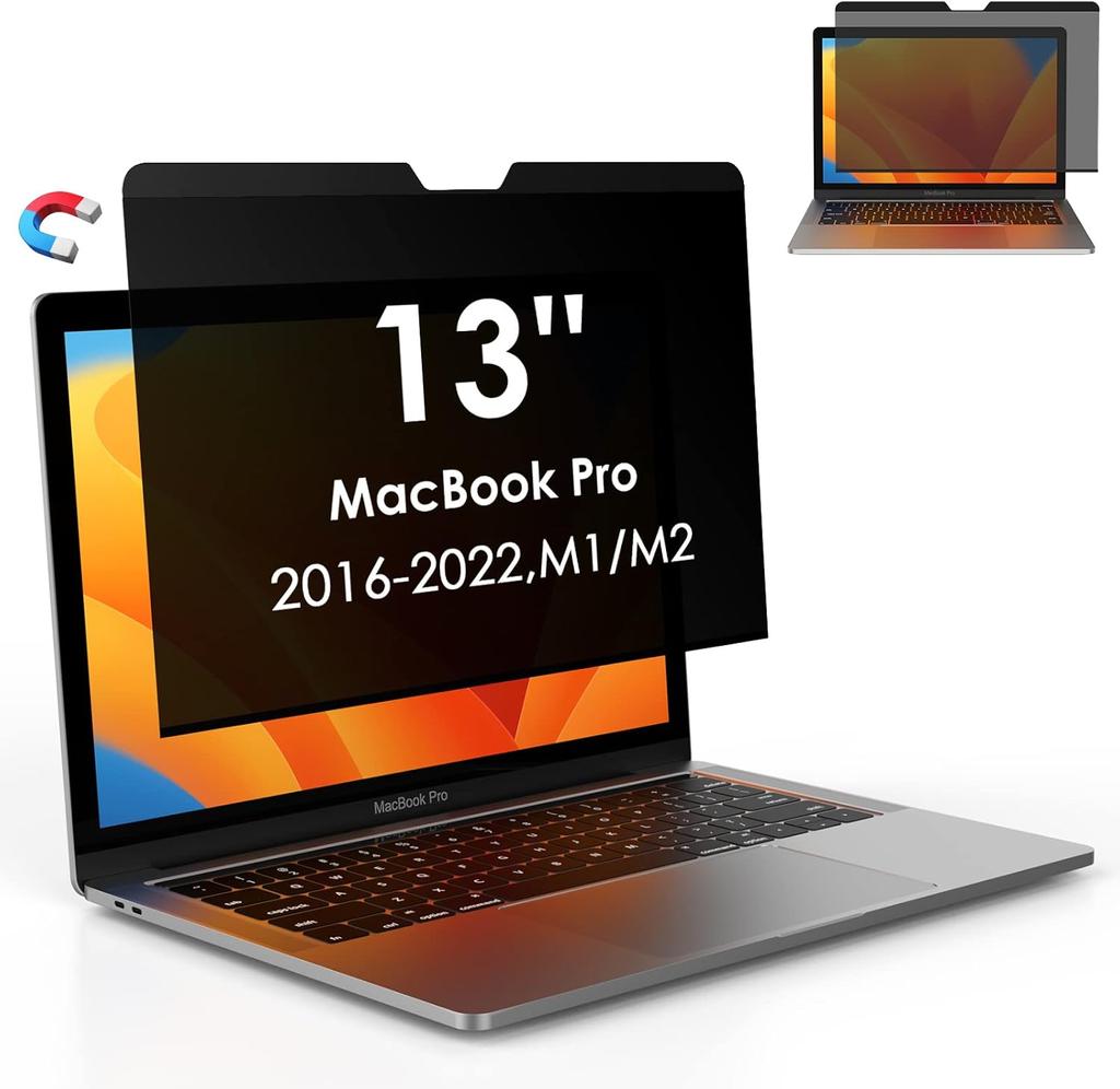Магнитный экран Yamaya Laptop Privacy Screen для MacBook Pro 16 дюймов (2021-2023, М1,М2) -A2485/A2780, съемный защитный экран для экрана компьютера Mac 13" 14"