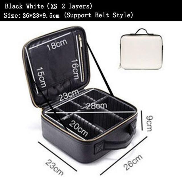 Female Alligator Makeup Case Leather Professional Cosmetic Case Brushes Make Up Suitcase Women Travel Beautician Cosmetics Bag