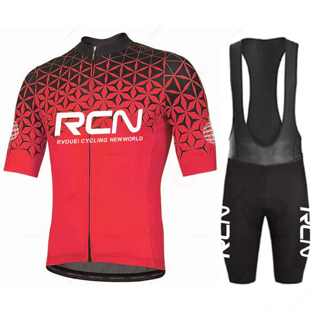 Новый летний велосипедный трикотаж Rcn Pro Team, мужской костюм для гоночного велосипеда, дышащая одежда для горного велосипеда, Mallot Ciclismo Hombre