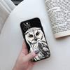 Чехол для телефона ED12 Cartoon Art Owl для iPhone 6 6s 7 8 11 12 13 14 15 XS Pro Max XR X SE Samsung S20 S21 S22 S23 S24 FE Ultra Plus Lite S21S A55