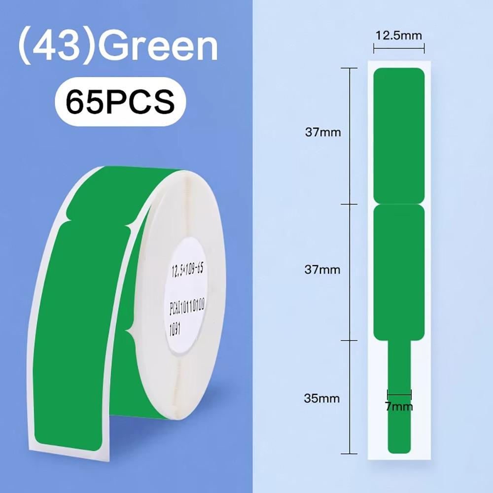 65 шт./рулон Мини Кабельная Бумага для Лазера Самоклеящаяся Термо Кабельная Наклейка Для Niimbot D101/D11/H1
