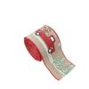 Xmas Linen Christmas Ribbon Tree Printed Bouquet Ribbon Gift Box Packing Strap  Christmas Decor