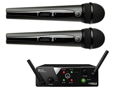 AKG 2-канальная беспроводная система B-диапазона WMS40 PRO MINI2 VOCAL SET DUAL []