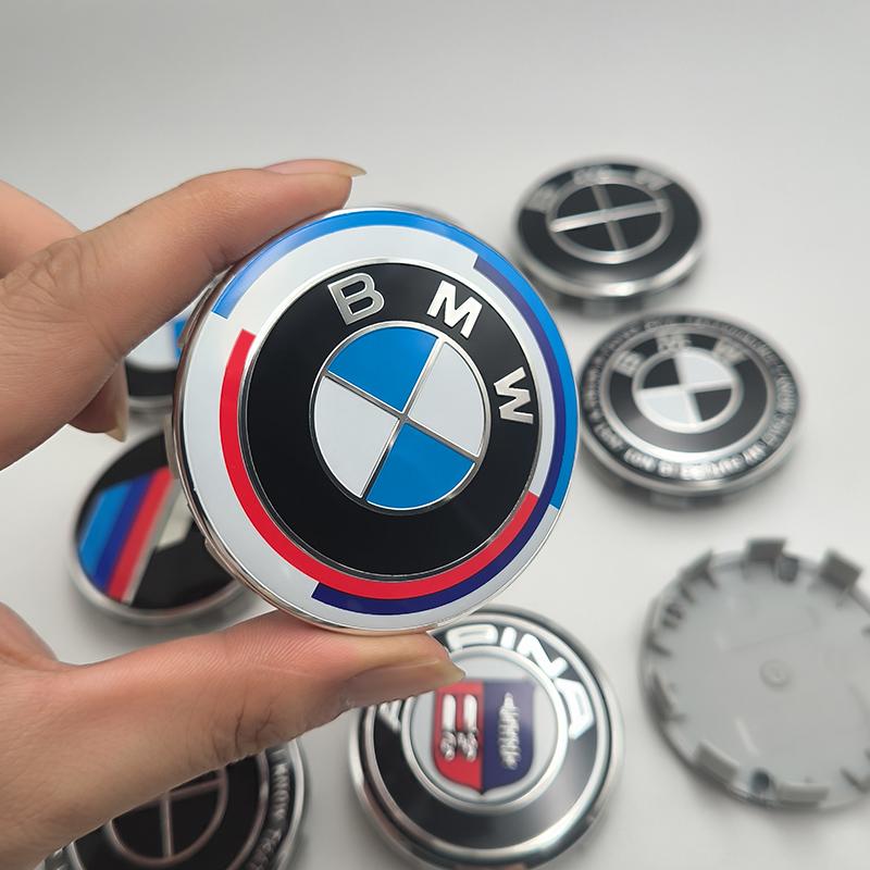 For BMW M 4pcs 56mm 68mm Car Wheel Center Hub Caps for BMW E39 E46 E90 E60 G20 G30 E87 F20 F30 F10 E53 E70 E71 F15 F16 X1 X3 X4 X5 X6 X7