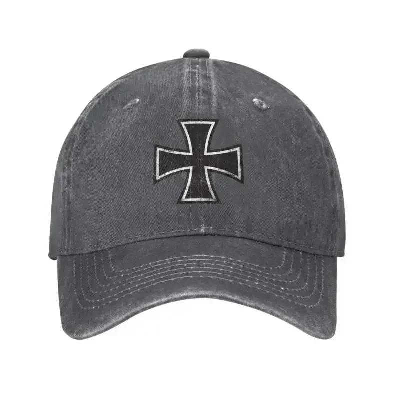 Индивидуальная Унисекс Бейсболка с Железным Крестом Хлопковая Кепка Snapback для Улицы Женская Унисекс Регулируемая Кепка Папы