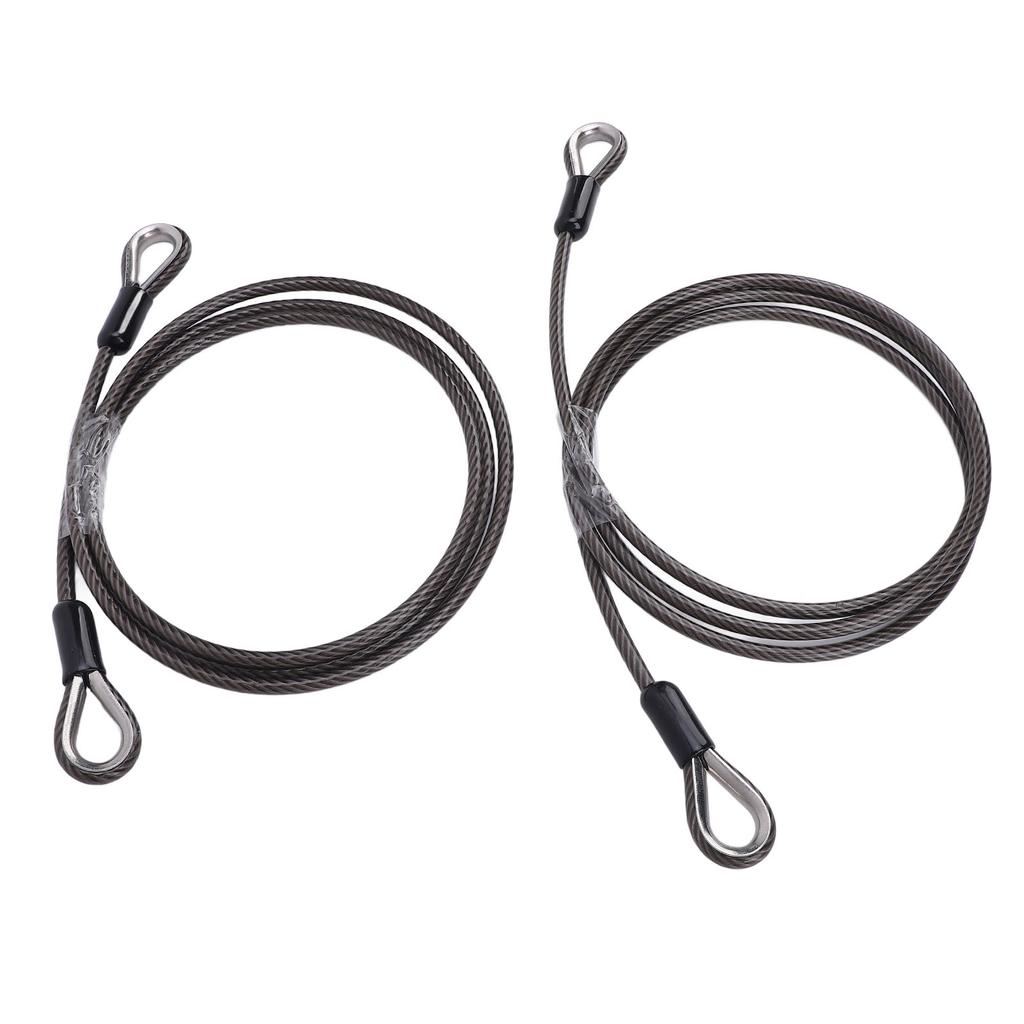 2 Pcs Trailer Gate Lift Cables with EZ Spring Clip High Strength Easy Installation Safe 125542 for Gorilla Trailer