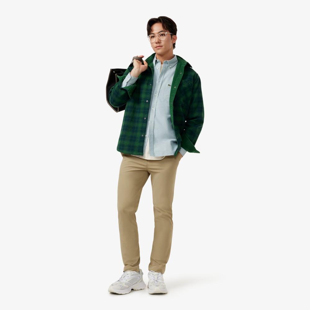 Lacoste Мужская двусторонняя фланелевая рубашка CH4612-55NPZ1
