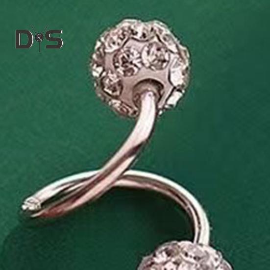 1 шт. серьги для пирсинга, искусственные кристаллы, серьги-гвоздики для козелка, легко чистящиеся серьги-гвоздики для хряща ушной раковины, губы