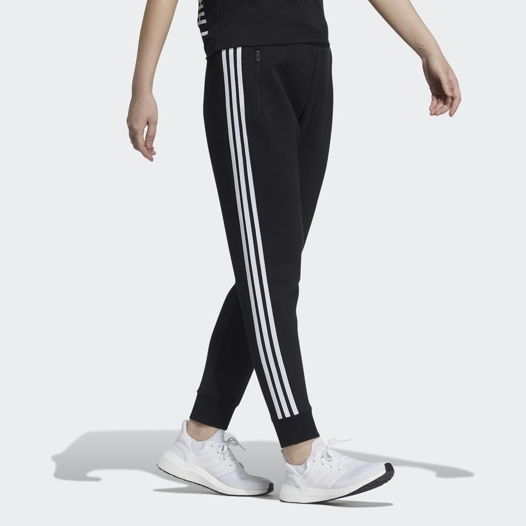 adidas Спортивные брюки Essential с 3 полосками и зауженными манжетами, женские брюки, черные GT6826