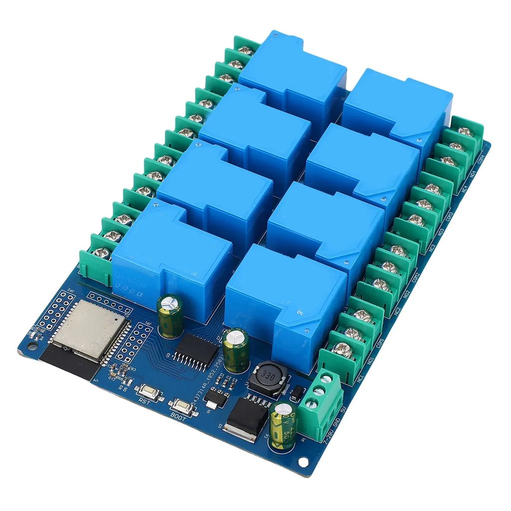 WIFI Bluetooth Relay Board DC7-28/5V Power Supply 8 Channel for ESP32 Relay Board Development Board for ESP32 Development Board